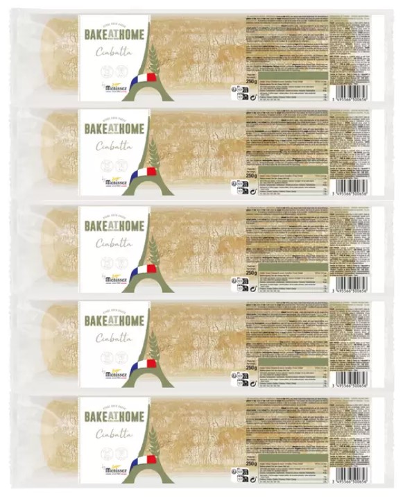 Menissez Ciabatta Halves, 5 x 2 Pack (5 x 250g)